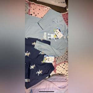 Bluey rashie swim top and swim short set